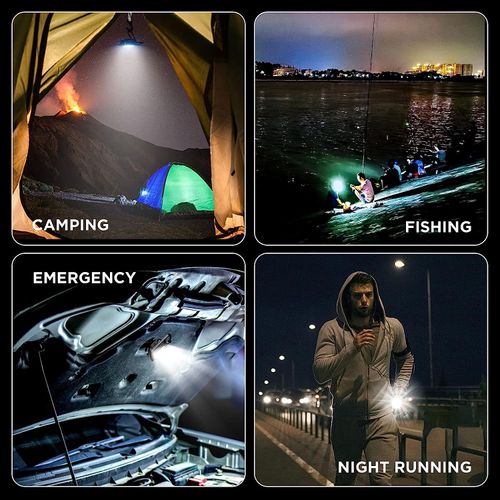 LED COB Key Chain Flashlights Small Water Resistant USB , Folding Bracket for Walking Camping Car Repairing