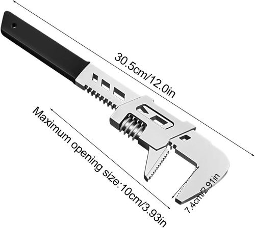 Right Angle Adjustable Wrench, F Wrench Adjustable, Carbon Steel -End Wrench Tool   Pocket Tools Wrench, Sanitary Pliers Opening Wrench, Precise
