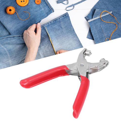 Grommet Eyelet Plier Set, Metal Eyelet Rivet Punch Pliers Grommet Tool Kit for Leather Clothes Belt with 100  Eyelets