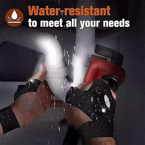LED Flashlight Gloves – Hands-Free Light Gloves for Fishing, Camping, and Repairs