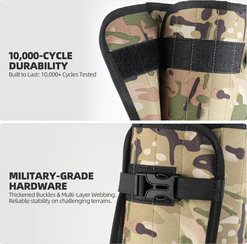 Snake gaiters for hiking and outdoor work—waterproof and adjustable, featuring 500D Oxford fabric and 3-layer nylon—for durable outdoor leg protection.
