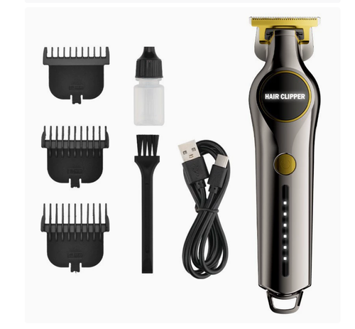 Professional Hair Clipper for Men, Cordless Electric Beard Trimmer Men, Zero Gapped T-Blade Hair Trimmer with  3 Guide Combs