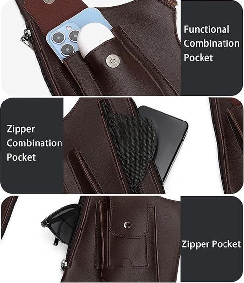 2025 New Double Shoulder Armpit Anti Theft Bag,Armpit bag for men,Multi-pocket Outdoor Tactical Chest Bag