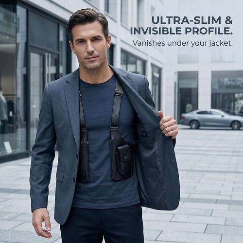 Cross-Body Sling Pack, Classic Shoulder Satchel, Pickpocket-Proof Hidden Crossbody Sling Bag, Slim Undercover