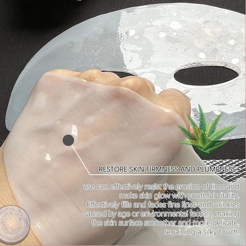 Bio-collagen mask, 4-pack, deep-nourishing collagen sleeping mask, water-soluble bio-collagen deep-hydrating sleeping mask, anti-aging collagen mask.