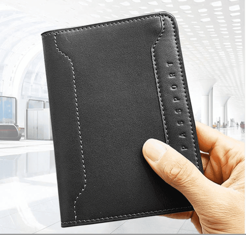 Cowhide multifunctional wallet passport bag travel ticket storage passport holder
