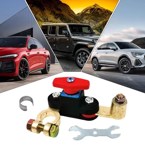 Universal Dual-Rotary Battery Disconnect Switch (Positive & Negative Terminals) | 12-48V Power Cut-off Switch | Quick Power Disconnector | Suitable for Boats, Homes, Electrical Equipment, Vehicles, RVs, and Power Outlets