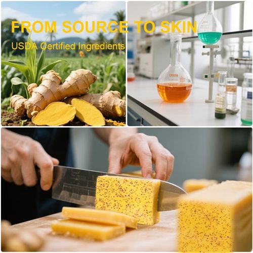 2PCS Turmeric Soap - Natural Kojic Acid Soap for Skin Care - Body  and Face Kojic Acid Soap Original - Handmade Tumeric Soap for Smooth Skin, Moisturizing (200g (Pack of 2))