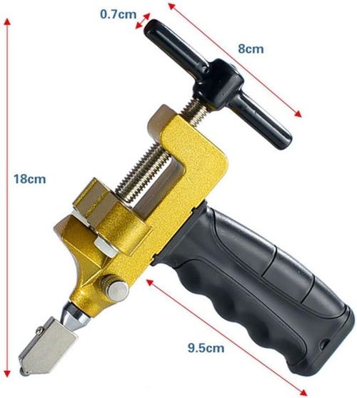 Handheld glass cutting tool, 2-in-1 manual glass and tile cutter tool set