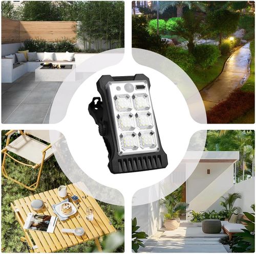 Leds Solar Lights Outdoor Clip Motion Sensor Lights , Solar Powered, USB Charging
