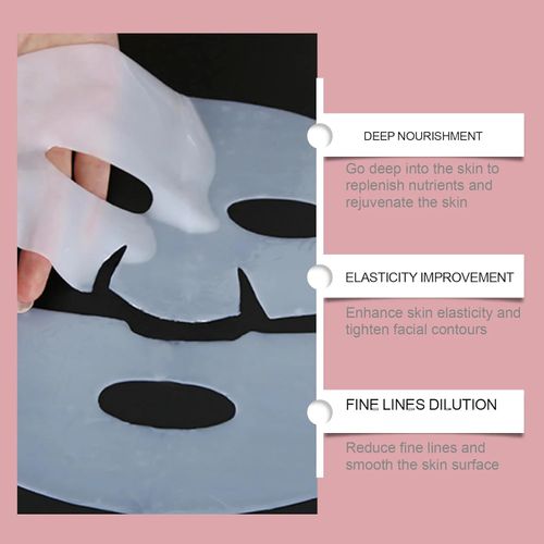 Bio-collagen mask, 4-pack, deep-nourishing collagen sleeping mask, water-soluble bio-collagen deep-hydrating sleeping mask, anti-aging collagen mask.