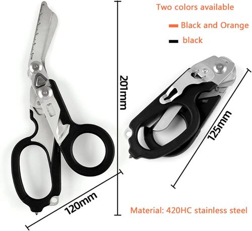 Gardening Scissors Multifunction Scissors First Aid Expert Tactical Folding Scissors Outdoor Survival Tool Combination Gadget