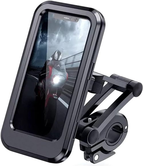 Generic Waterproof Bike Phone Mount for 4-6.7 Inch Smartphones, Black