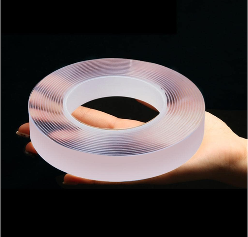 2 Pieces of Nano Double Sided Tape Transparent Mounting Tape Adhesive Wall Stickers for Home Kitchen Party