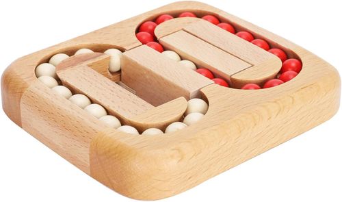 Wooden Toy Lock Unlock Game Puzzle, Brain Intelligence Development, Stress Relief, Beech Material, Cultivate Balance and Coordination, Train Spatial Imagination