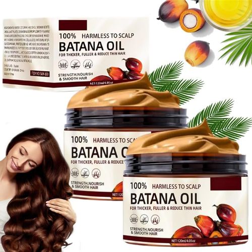 Batana Oil for Hair Growth — Honduran Batana Oil — 100% Pure, Raw, Organic Batana Paste Hair Mask — Miraculous Remedy for Hair Loss — Repairs Damaged Hair — Leaves Hair Softer