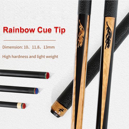 PREOAIDR SP Pool Cue Stick Preto Eixo 13mm 11,8mm 10mm Opções