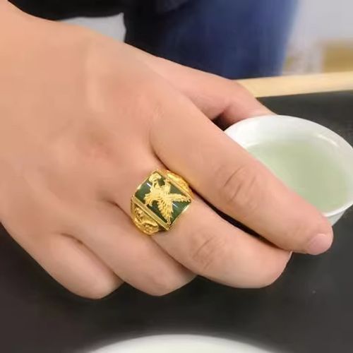 Hot sale high quality hip hop punk style mens rings fashion jewelry eagle shape ring