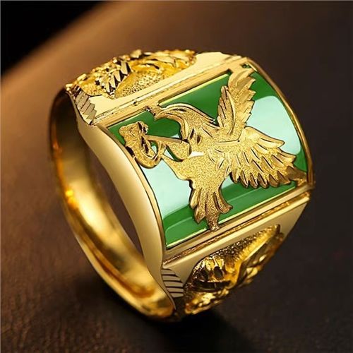 Hot sale high quality hip hop punk style mens rings fashion jewelry eagle shape ring