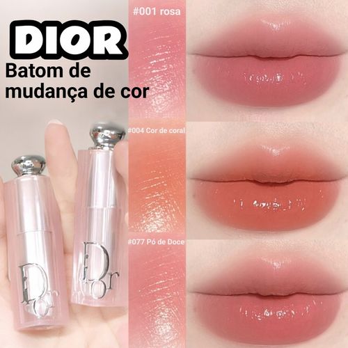 Bálsamo labial com efeito de mudança de cor da Dior: hidratação e proteção para os lábios, cor natural