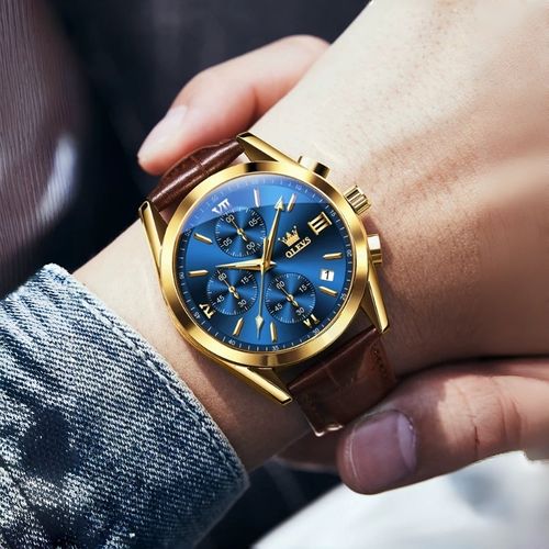 Relógio de homem suíço Oris: relógio mecânico totalmente automático, relógio de quartzo desportivo multifuncional e resistente à água