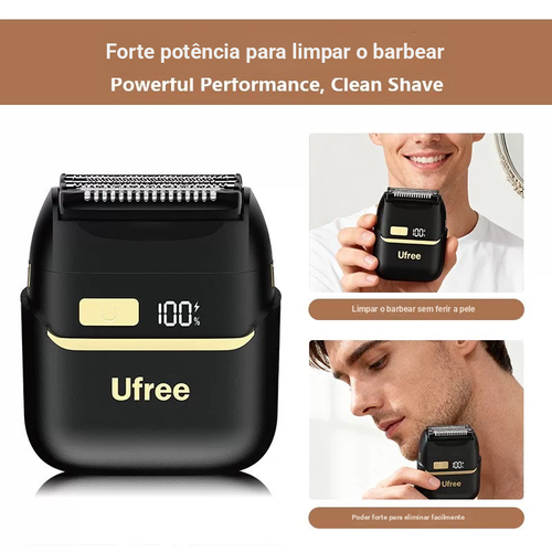 Máquina de barbear recíproca sem fios Carregável no carro Máquina de barbear elétrica para homem Venda por grosso Máquina de barbear compacta e lavável Portátil