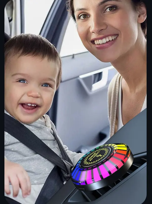 Car voice-activated breathing light（Magnetic + Stand）