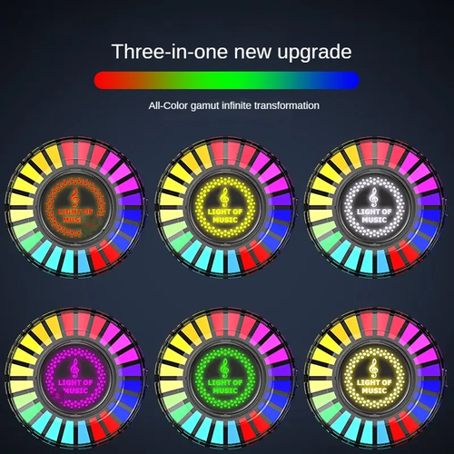 Car voice-activated breathing light（Magnetic + Stand）