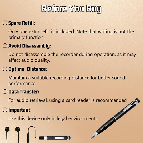 Recording and writing pen 64GB Smart Digital Pen