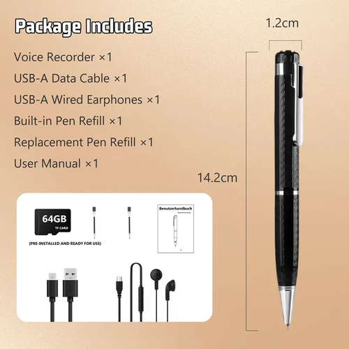 Recording and writing pen 64GB Smart Digital Pen
