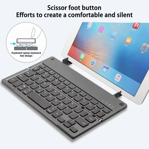 Business-style rechargeable foldable keyboard