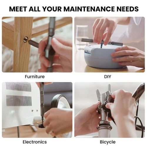 HolidayHaul,SEESE 24 in 1 DlY Screwdriver Set,1 Set SwitchableScrewdriver Shape Magnetic Screwdriver Set,Compact and Portable Ratchet Screw0driver SetHome Repair Tool Box Gift for Thanksgiving,Christmas,New Year