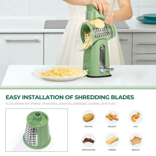 Multi-Purpose Vegetable Slicer Dicer Kitchen Gadget (Khaki)