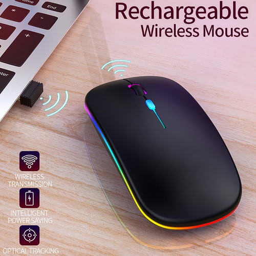 Rechargeable Wireless Bluetooth Mouse(2.4Ghz)