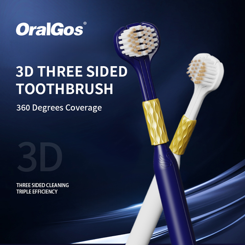 3D Three-Sided Toothbrush (Pack of 6)