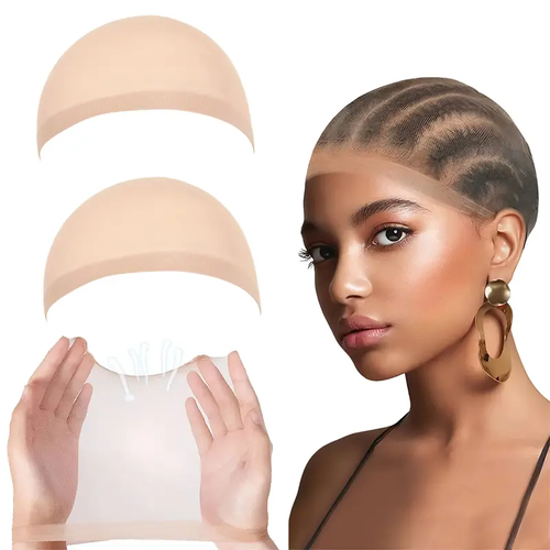 Women's Transparent HD Ultra-Thin Nylon Wig Cap (Pack of 2)