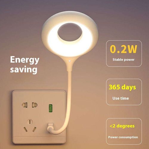 Voice-Controlled USB Lamp | 360° Flexible Neck, Tricolor Light – No Networking Needed!