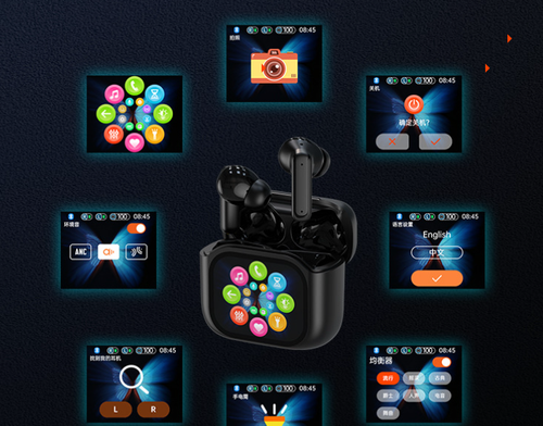 Obsidian Black BY-16 Wireless Earbuds | ANC+ENC Noise Cancellation, Intuitive Color Touch Interface & Premium Audio Technologies (Spatial Sound + Digital Enhancement