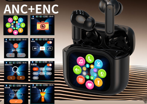 Obsidian Black BY-16 Wireless Earbuds | ANC+ENC Noise Cancellation, Intuitive Color Touch Interface & Premium Audio Technologies (Spatial Sound + Digital Enhancement