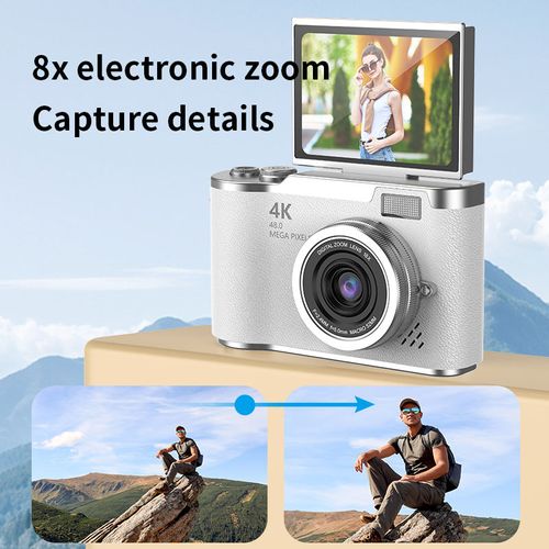 4K 48MP Student CCD Camera: Flip Screen + Auto-Focus – Capture Perfect Moments Anywhere!