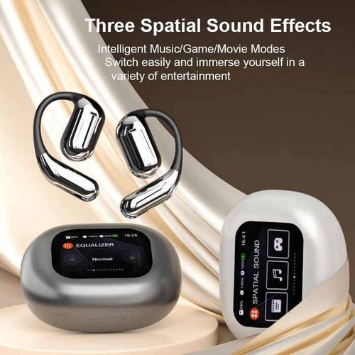 Q16 Pro Open-Ear TWS Earbuds - Touch Screen, ANC Noise Reduction & Bluetooth 5.4｜Audio Tech Innovation