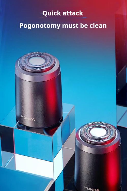 KONKA Mini Portable Shaver - IPX7 Waterproof, Floating Cutter & Type-C Fast Charge