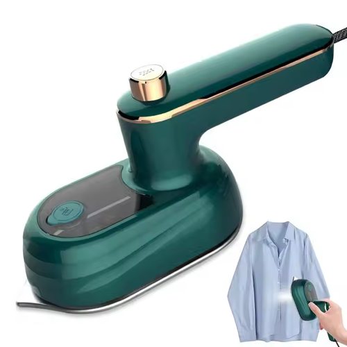 On-the-Go Wrinkle Eraser: Compact Handheld Steamer (Fits Any Bag!)