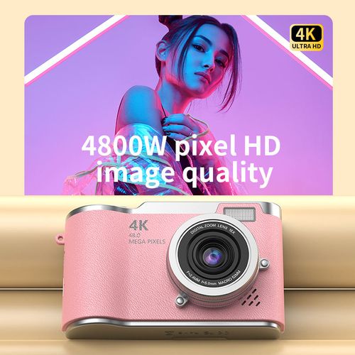 4K 48MP Student CCD Camera: Flip Screen + Auto-Focus – Capture Perfect Moments Anywhere!
