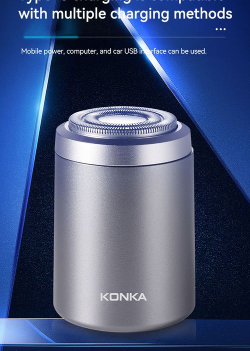 KONKA Mini Portable Shaver - IPX7 Waterproof, Floating Cutter & Type-C Fast Charge