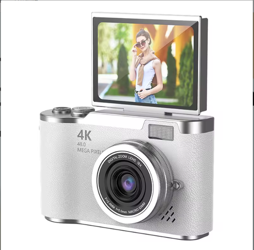 4K 48MP Student CCD Camera: Flip Screen + Auto-Focus – Capture Perfect Moments Anywhere!