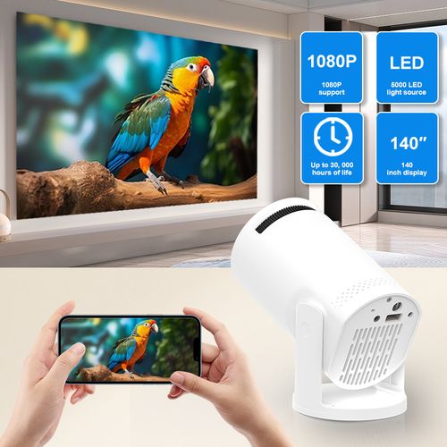 Mini 4K Projector - WiFi 6, 180° Rotation & Keystone Correction｜Your Private Home Theater