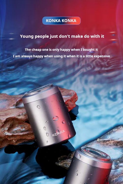 KONKA Mini Portable Shaver - IPX7 Waterproof, Floating Cutter & Type-C Fast Charge
