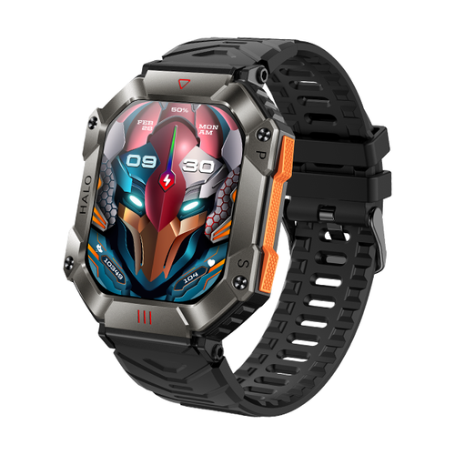 Rugged Outdoor Smart Watch with 2.0  HD Display - Compass, Altimeter, Barometer, Call Alerts & Multi-Sport Tracking｜Adventure Essential