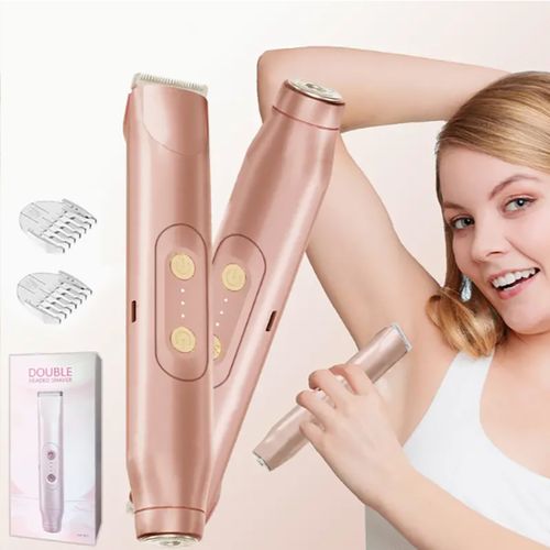 2-in-1 Women's Electric Trimmer - IPX7 Waterproof, Painless Hair Removal for Whole Body & Facial Use｜Beauty Essential